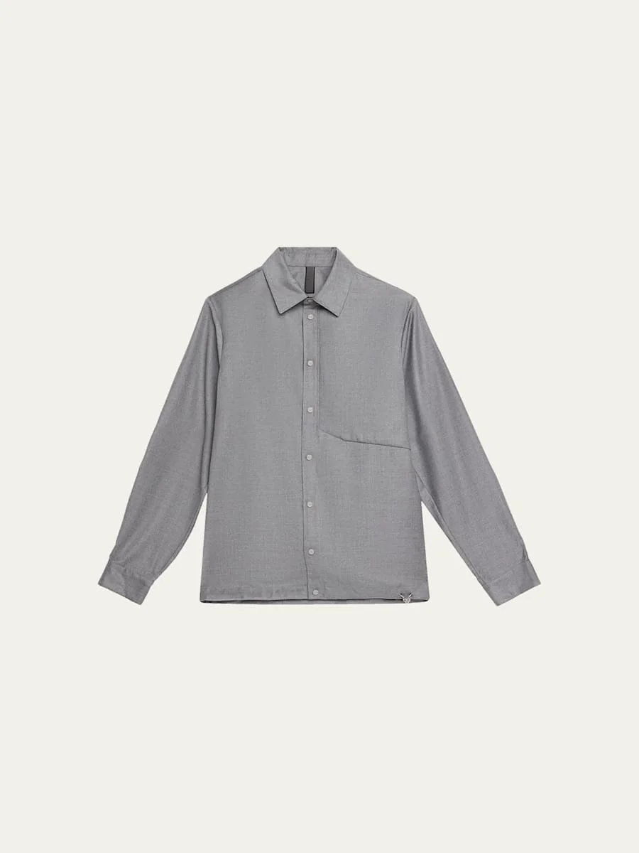 Men's New Gate Invisible-Zip Snap-Front Shirt - 1