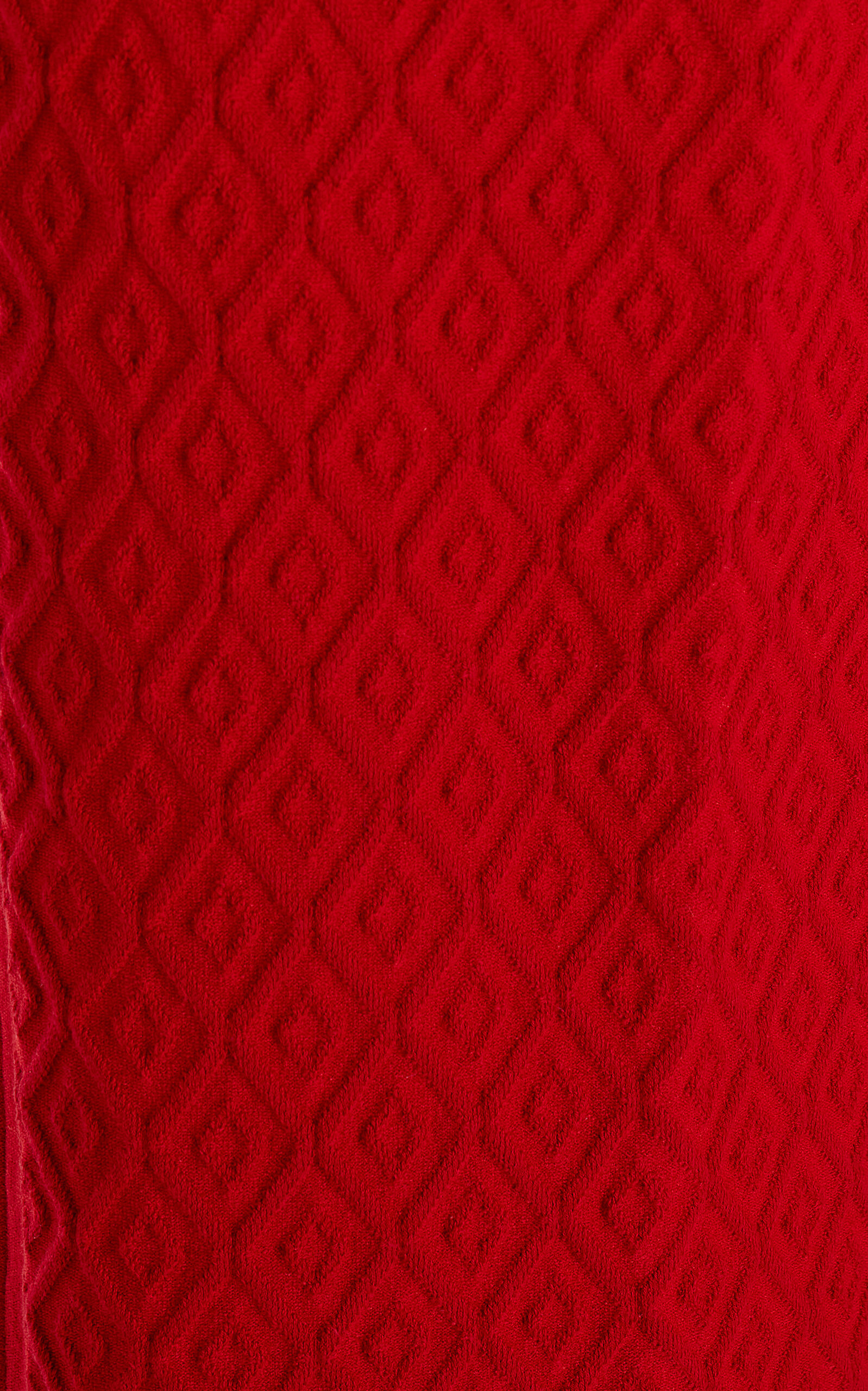 Exclusive Harry Cotton-Blend Knit Cropped Wide-Leg Pants red - 5
