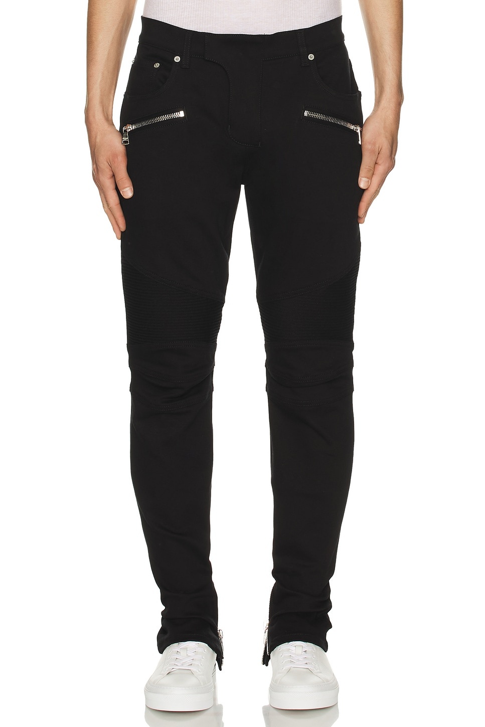 Denim Biker Pants - 3