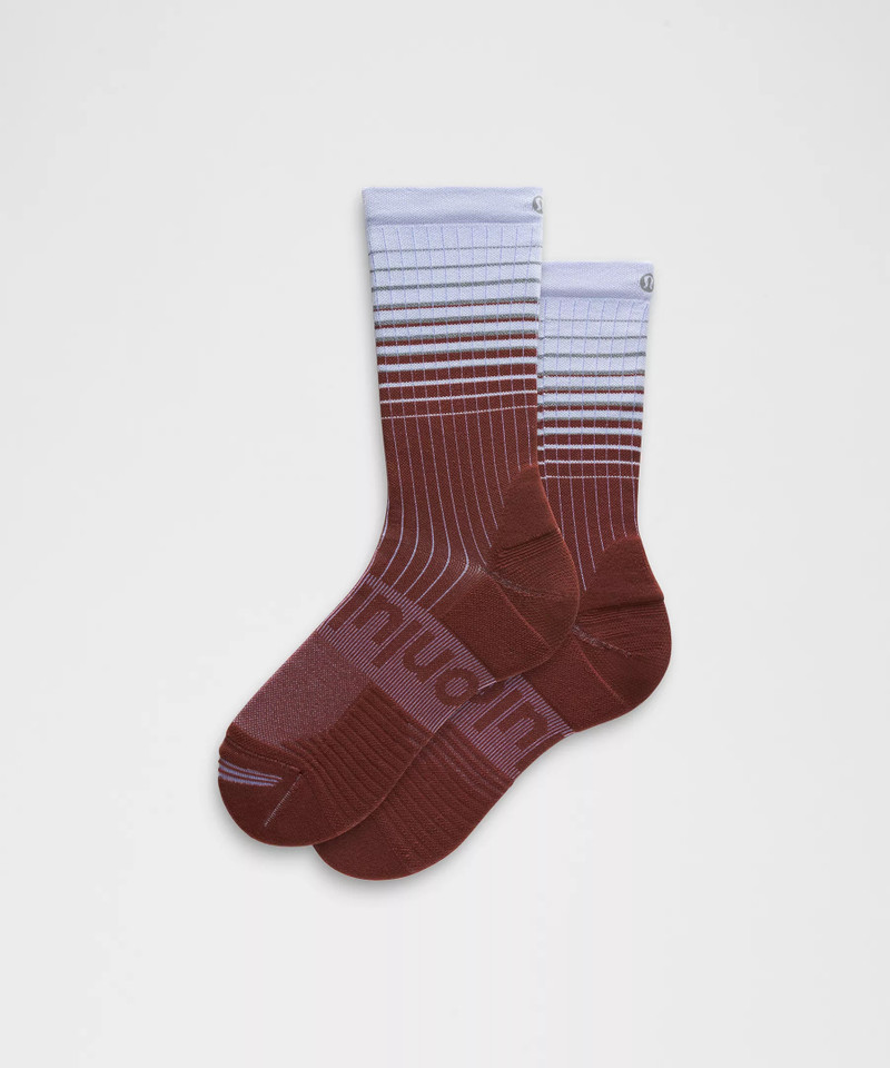 Unisex Power Stride Crew Socks Reflective Grid *Updated 1