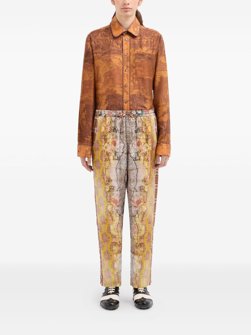 Pierre-Louis Mascia floral-print drawstring-waist trousers outlook