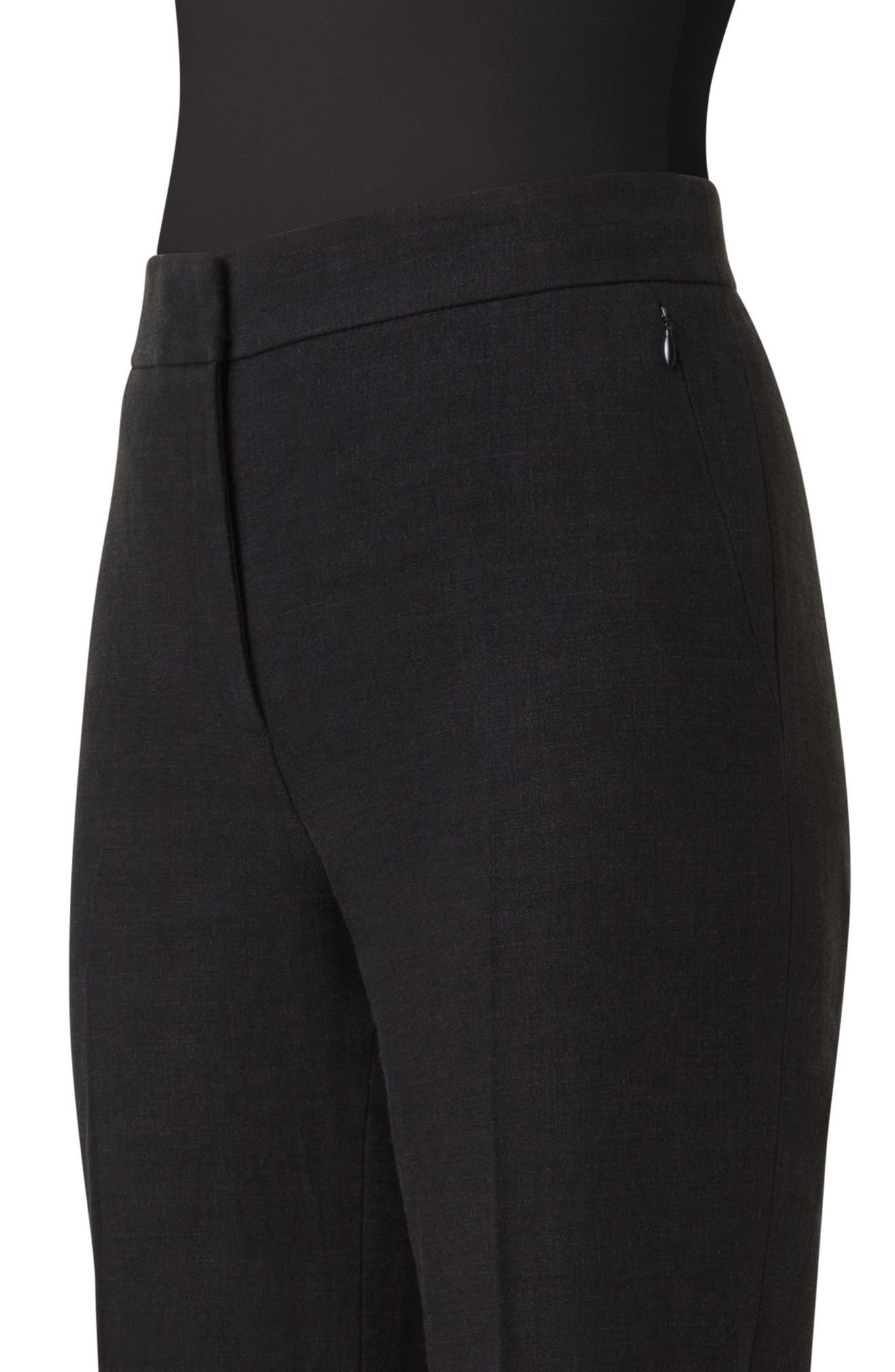 Akris Carl Linen & Wool Blend Pants in Black at Nordstrom - 4