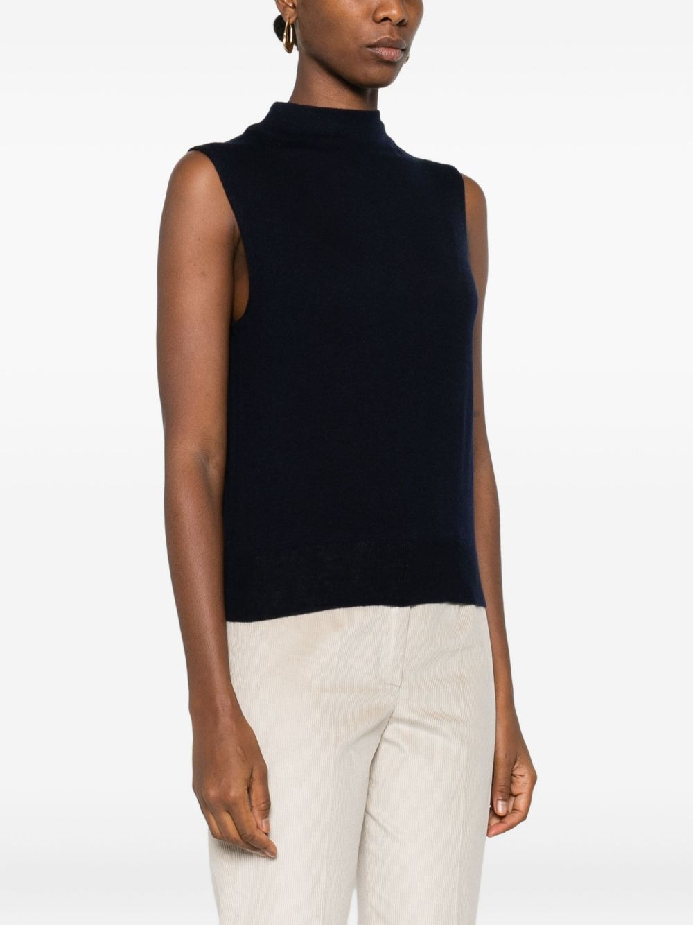high-neck sleeveless top - 3