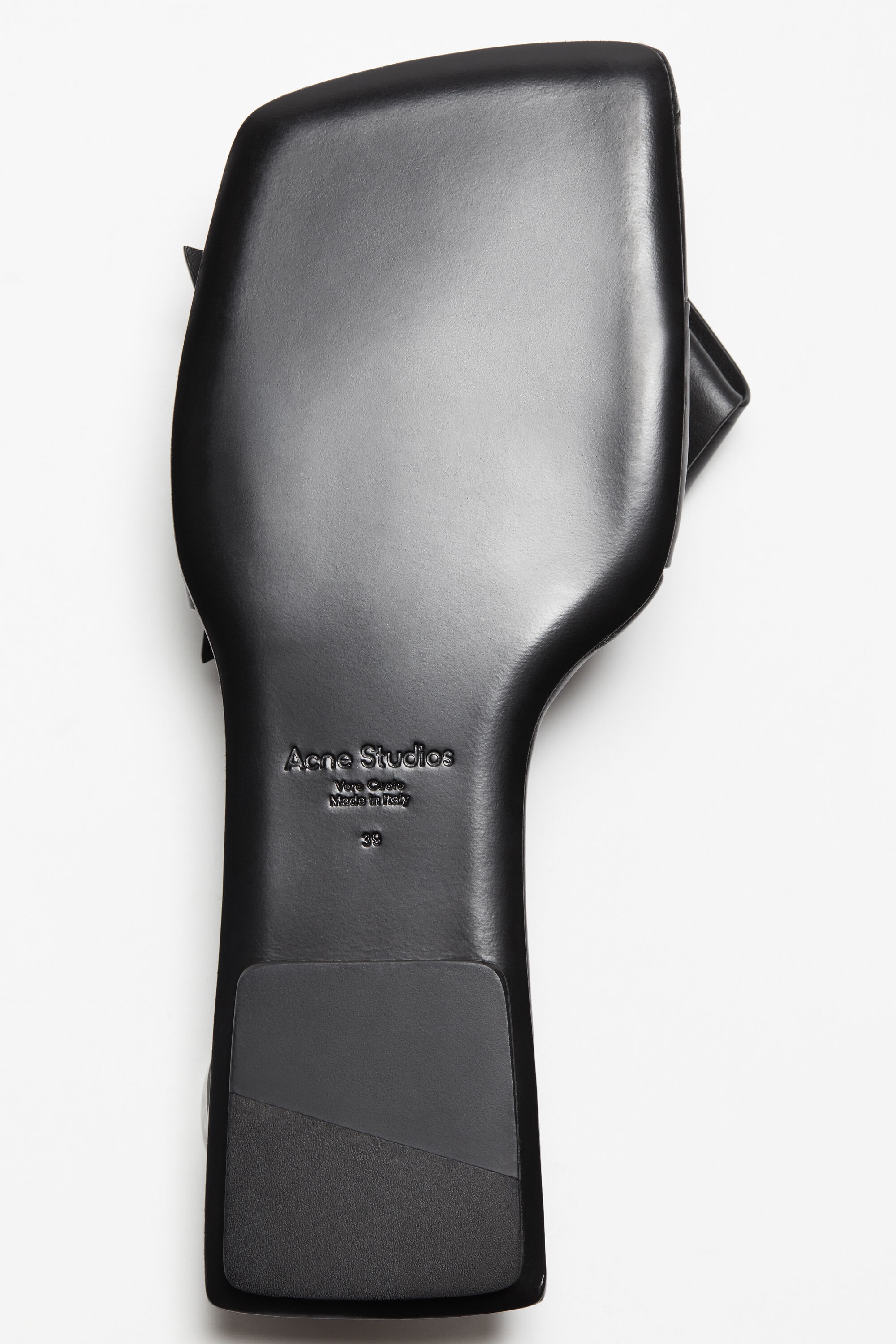 Acne Studios Musubi leather sandal - Black | REVERSIBLE