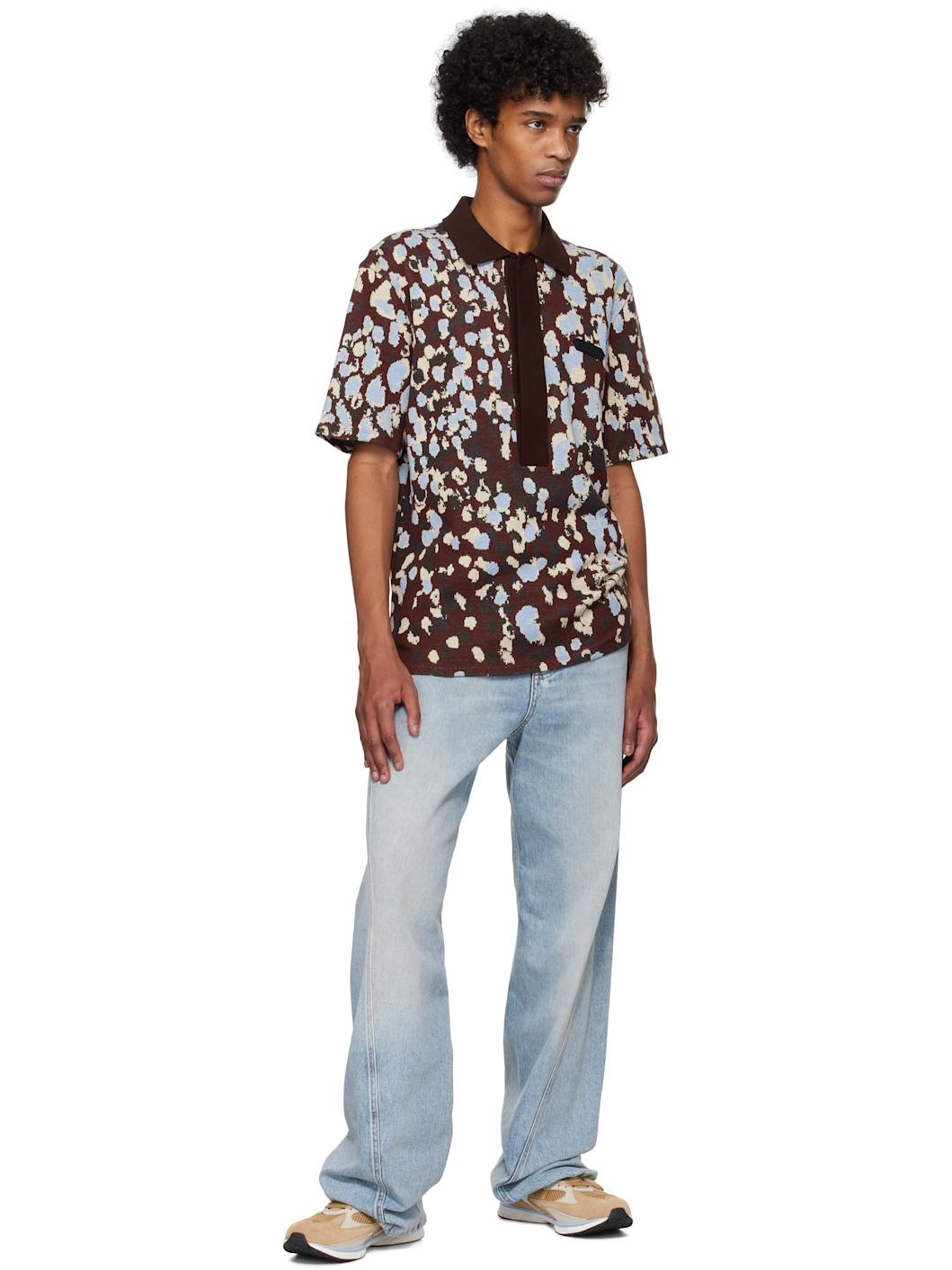 Blue Twisted Straight-Leg Jeans - 4