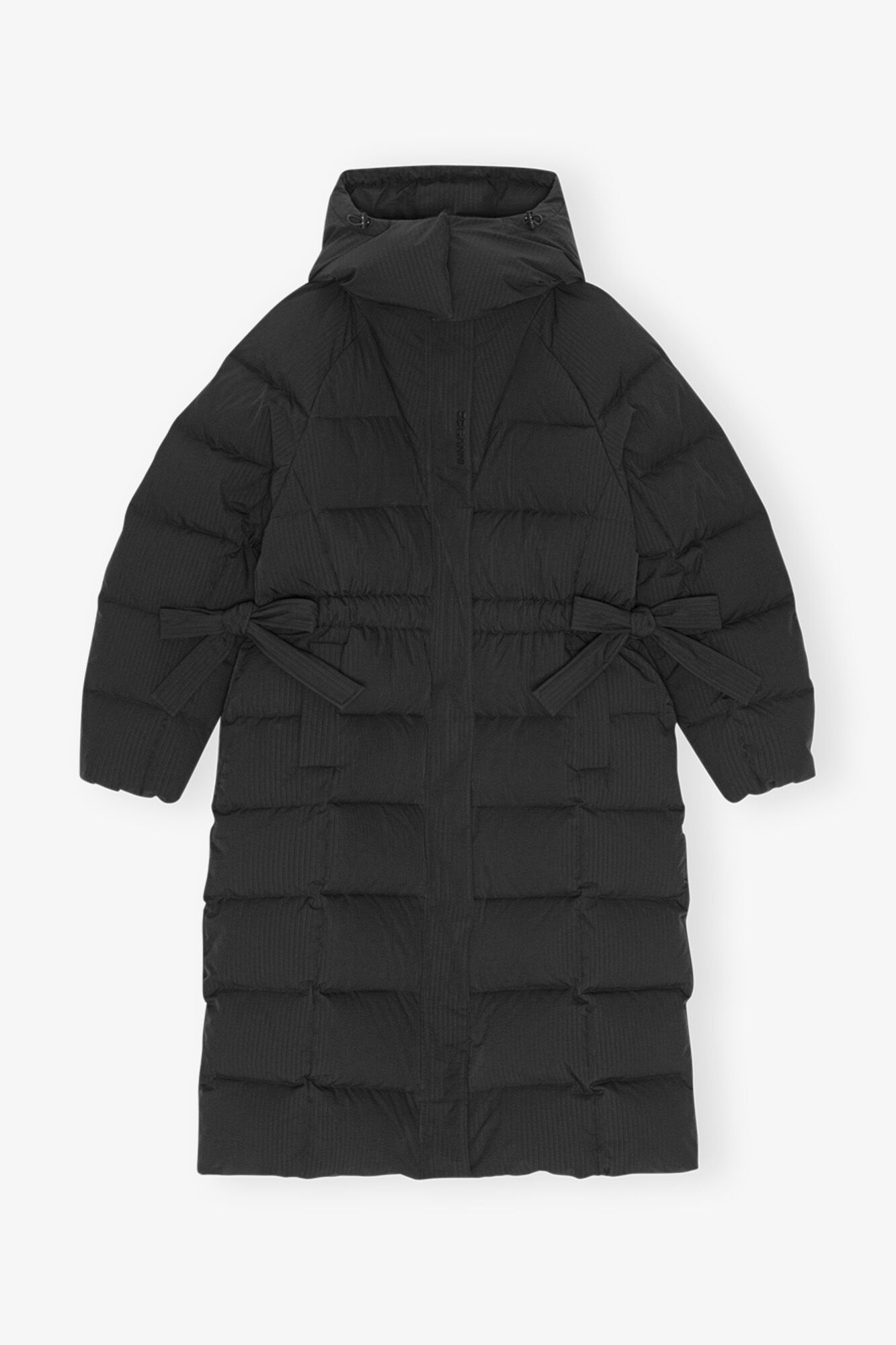 BLACK TECH PUFFER COAT - 1