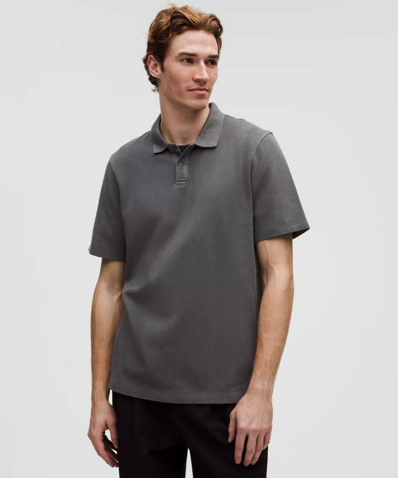 Cotton Pique Short-Sleeve Polo Shirt 1