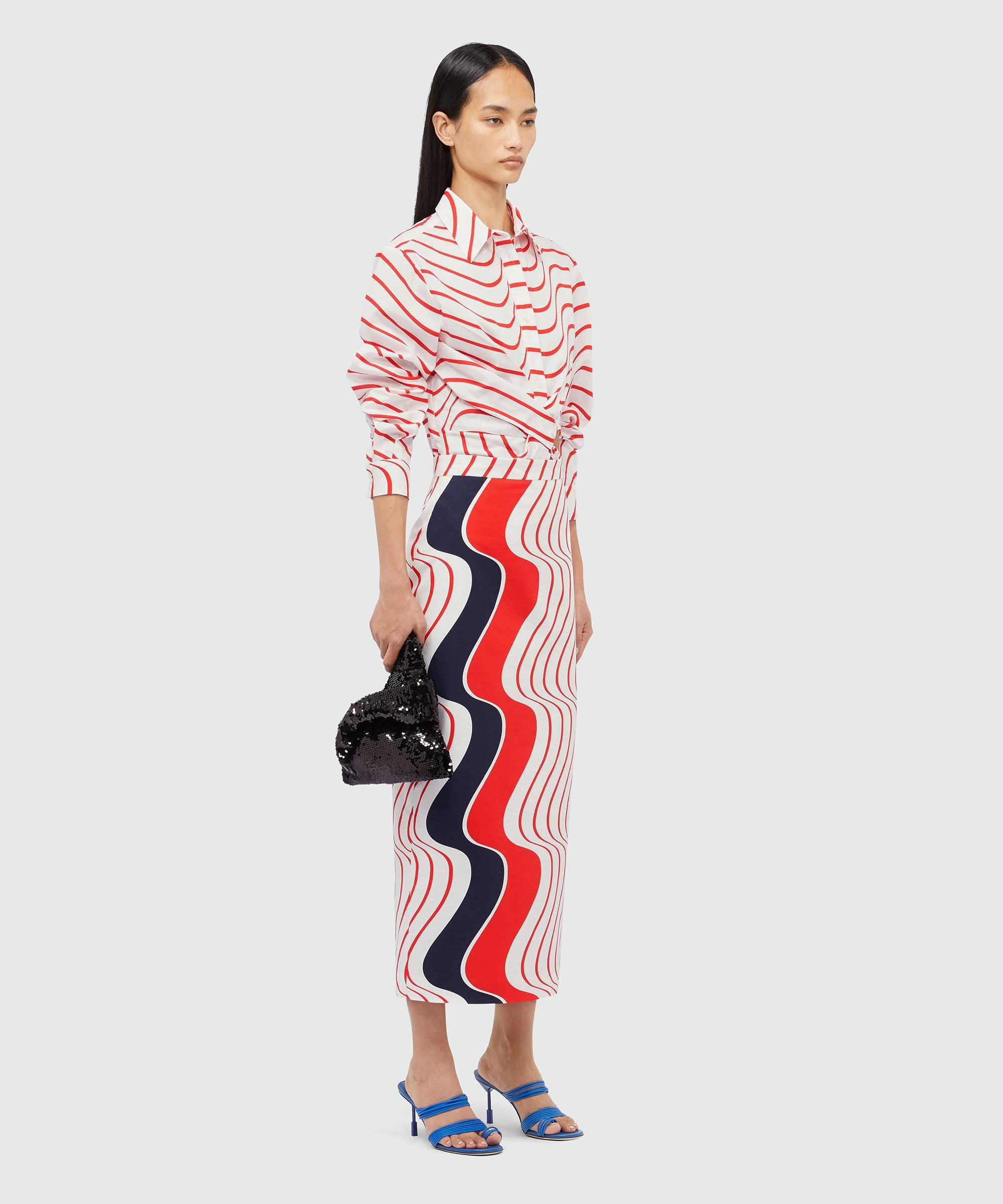 Skirt with "Waves" motif - 4
