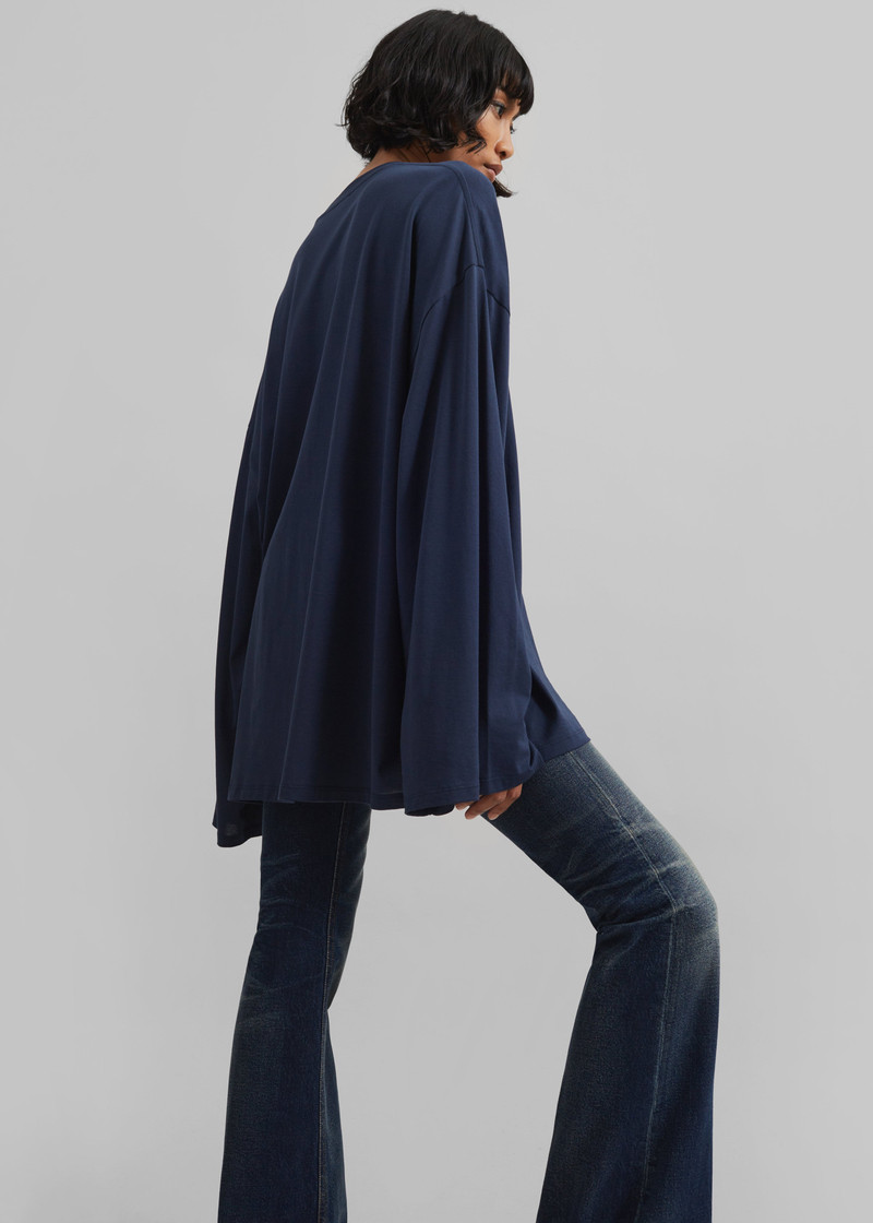 Rio Oversized Sleeve Tee - Dark Navy 5