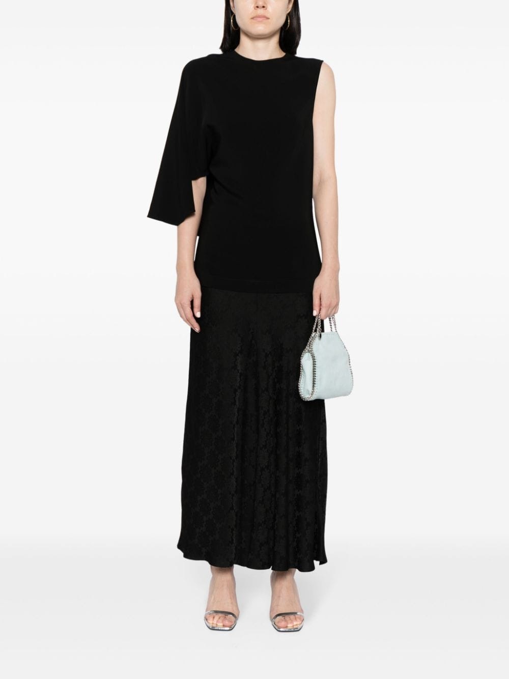 asymmetric one-sleeve top - 2
