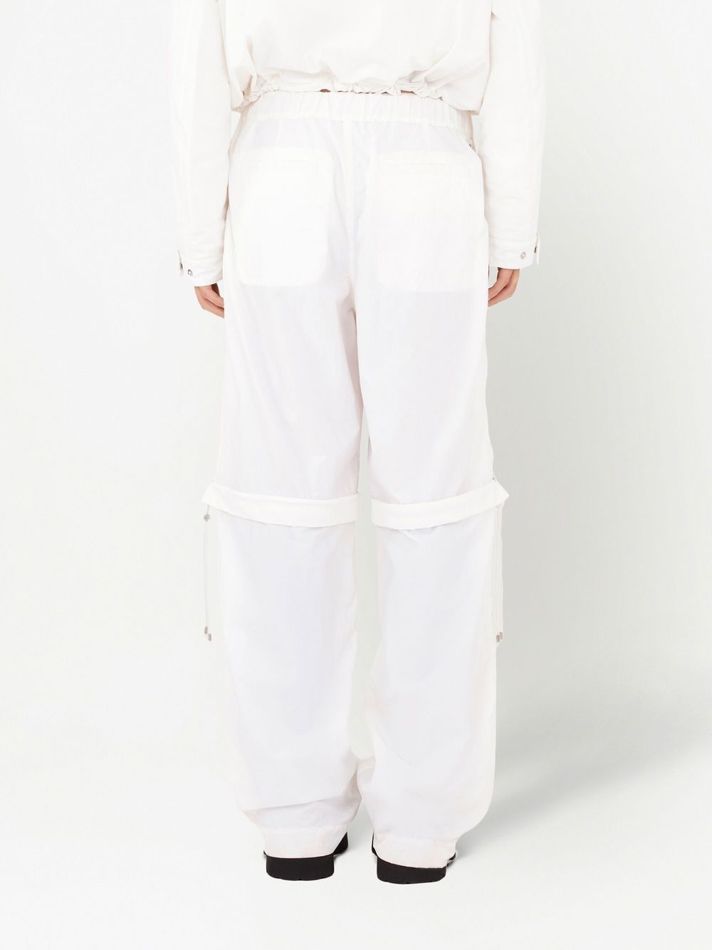 elasticated-waist cargo pants - 4