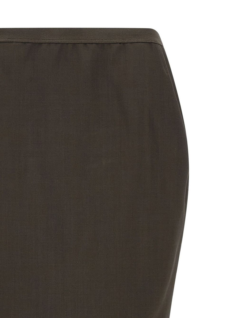crossover elastic-waistband skirt 3