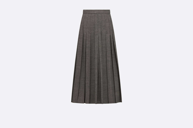 Pleated Mid-Length Skirt 1