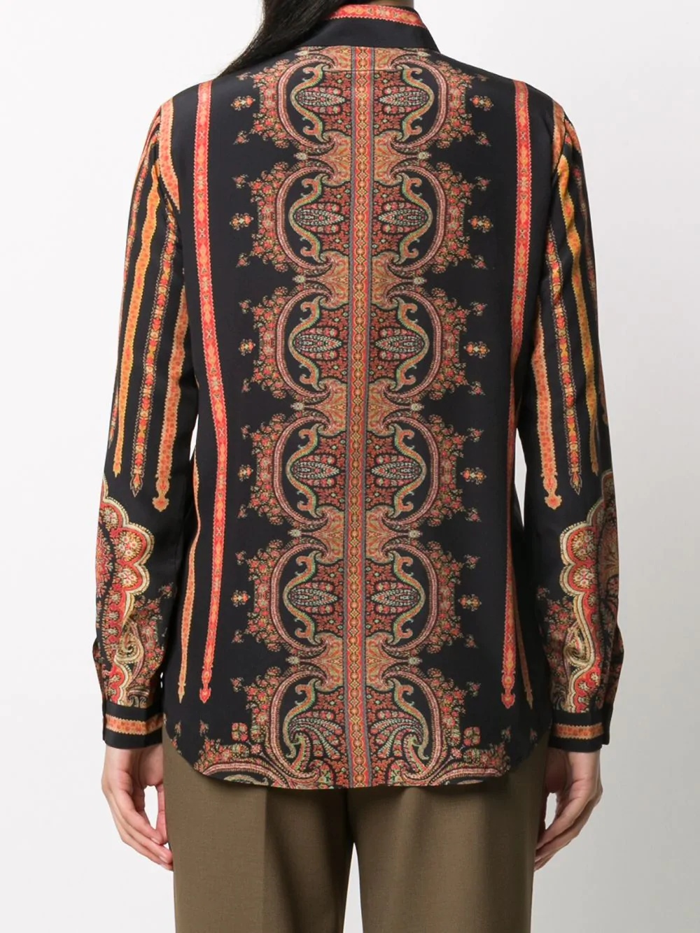 paisley-print silk shirt - 4