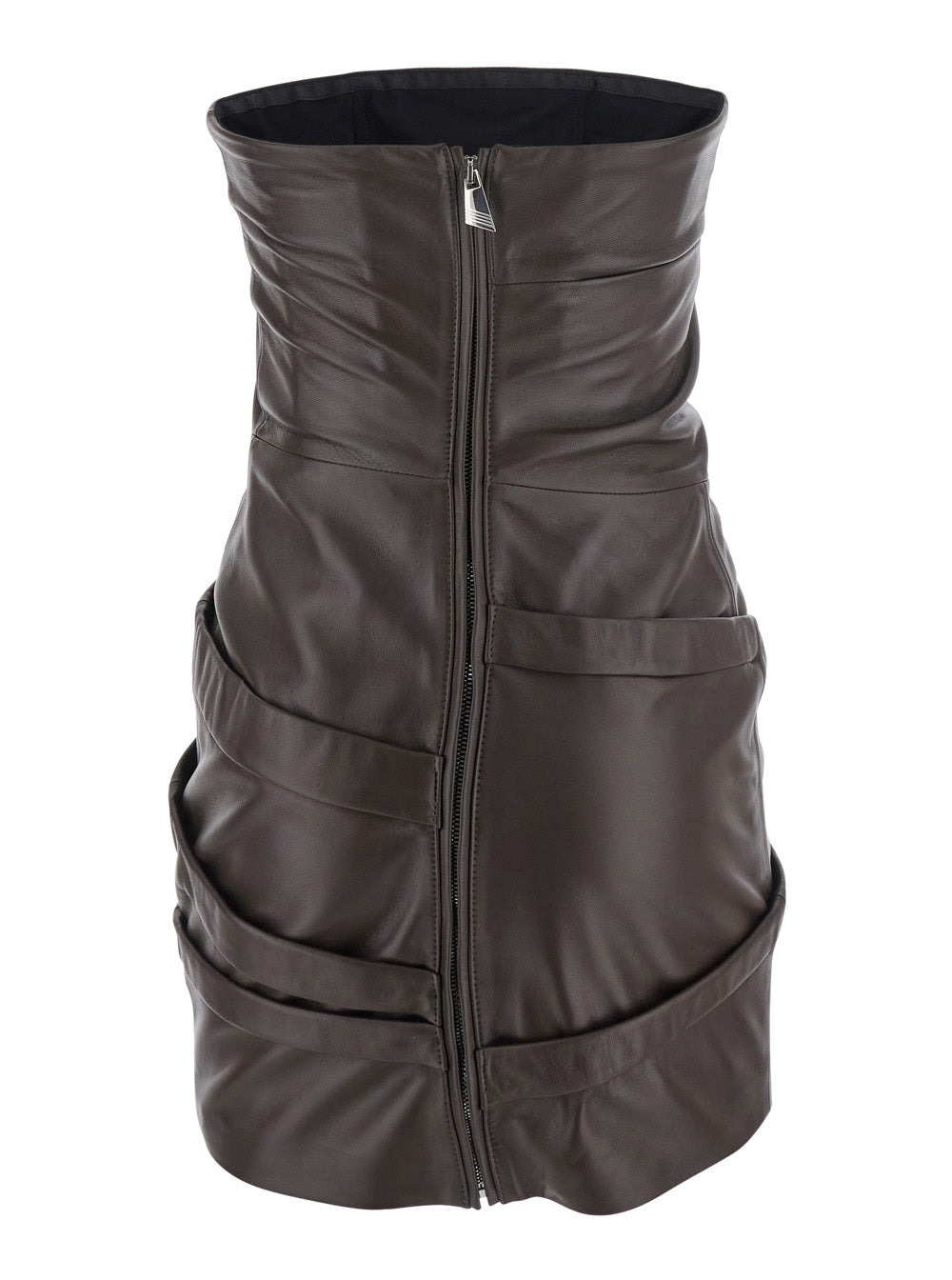 The Attico Women Mini Leather Dres - 2