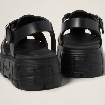 Miu Miu EVA platform cage sandals outlook
