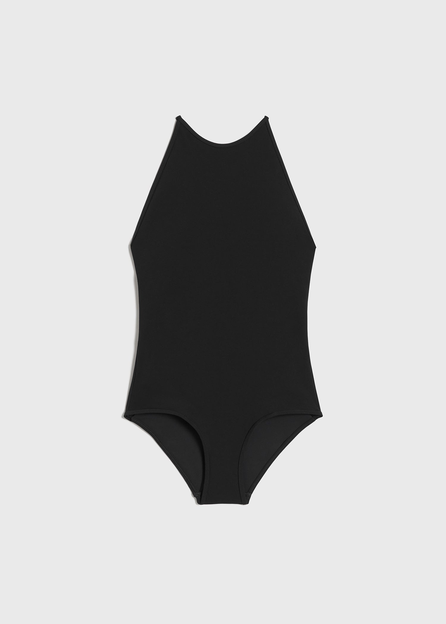 High neck swimsuit black - 1