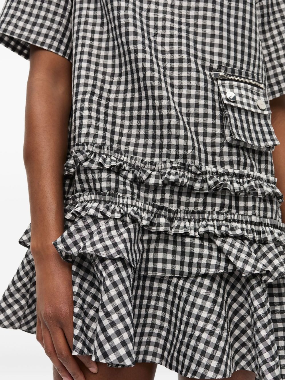 gingham-print dress - 4