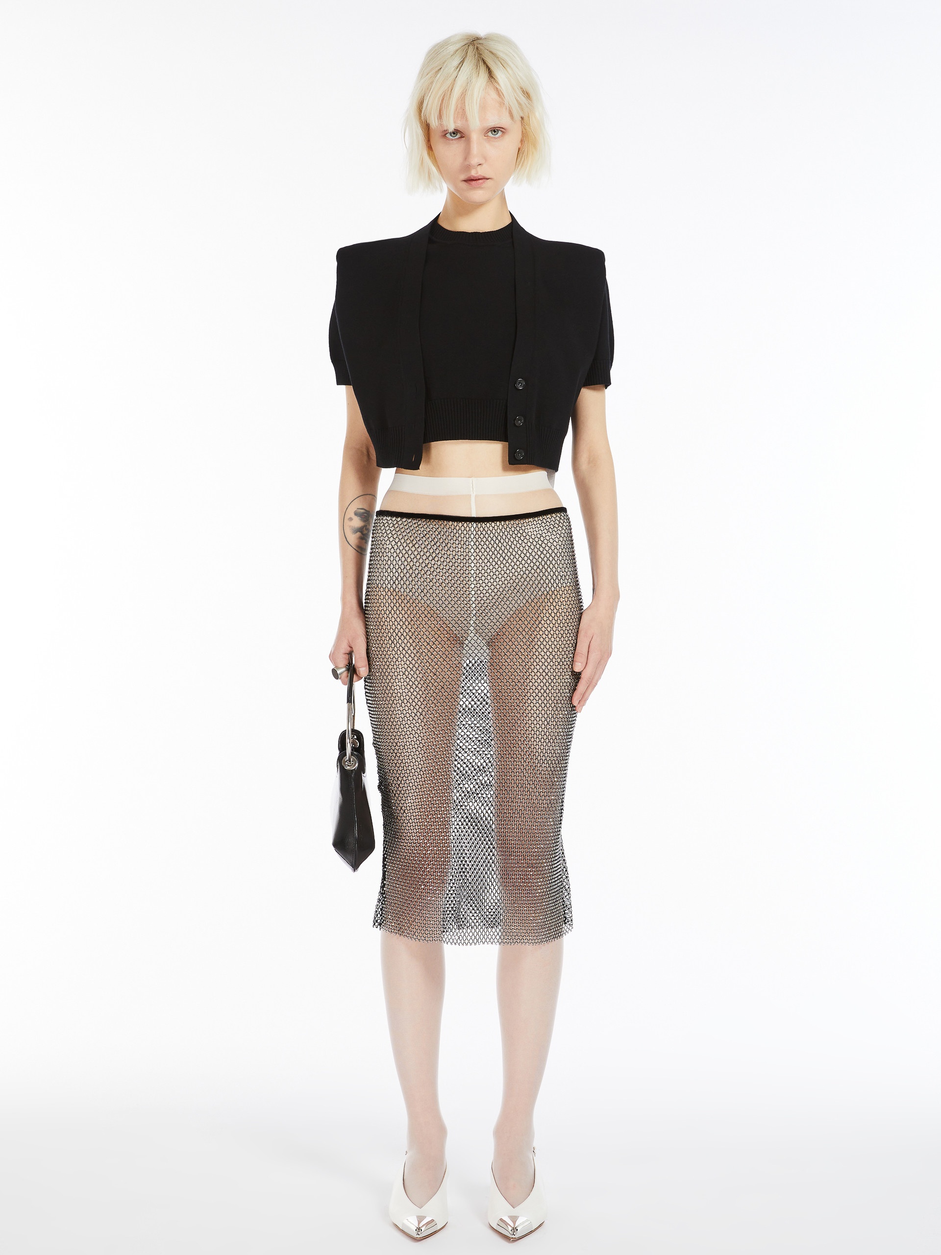 ZINNIA Rhinestone tulle skirt - 2