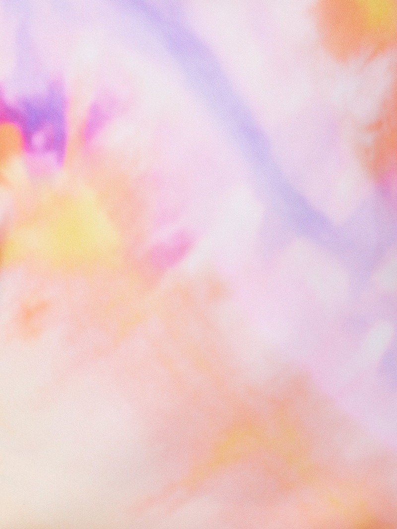 ORANGE TIE-DYE TOP 에 PRINTED SATIN 7
