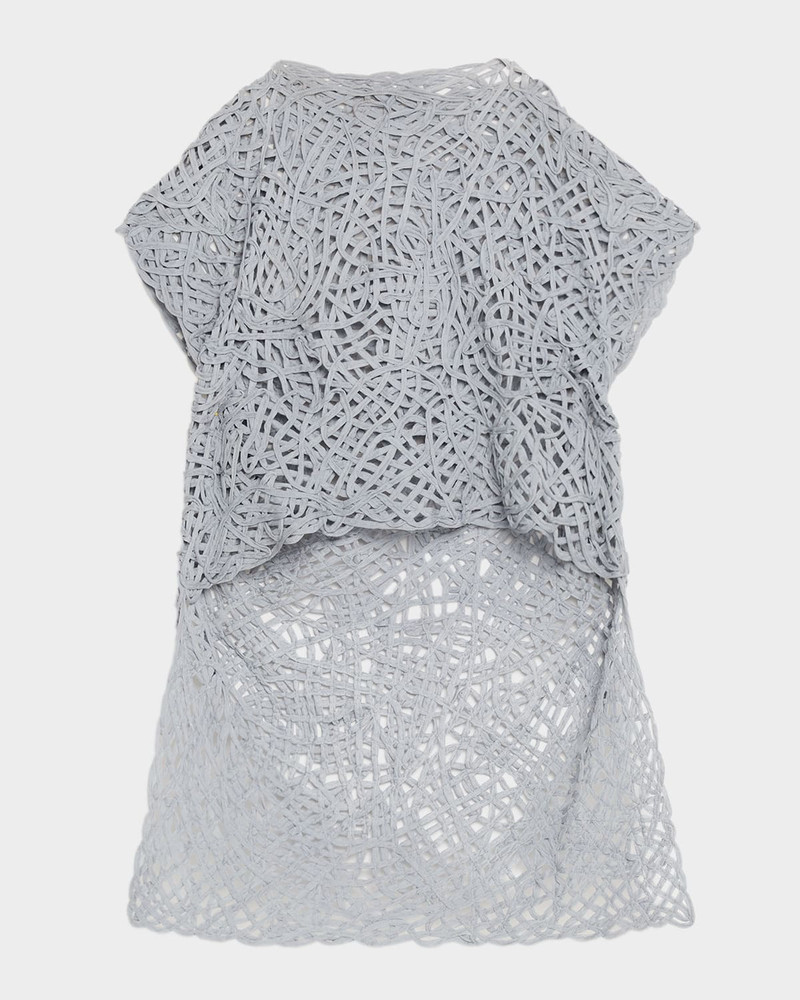 Clara Tiered Openwork Knit Top 1