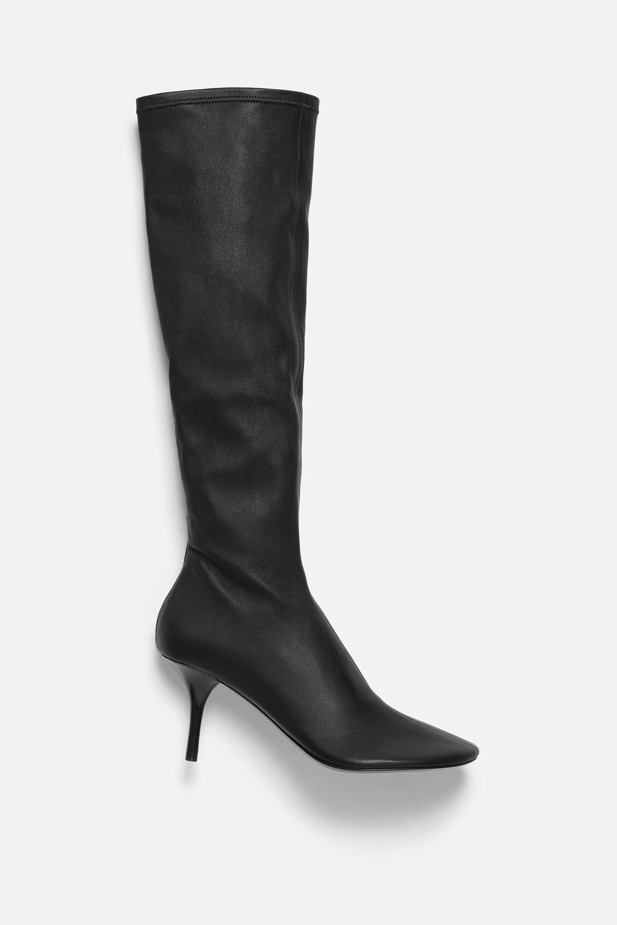 High leather boots - Black - 1