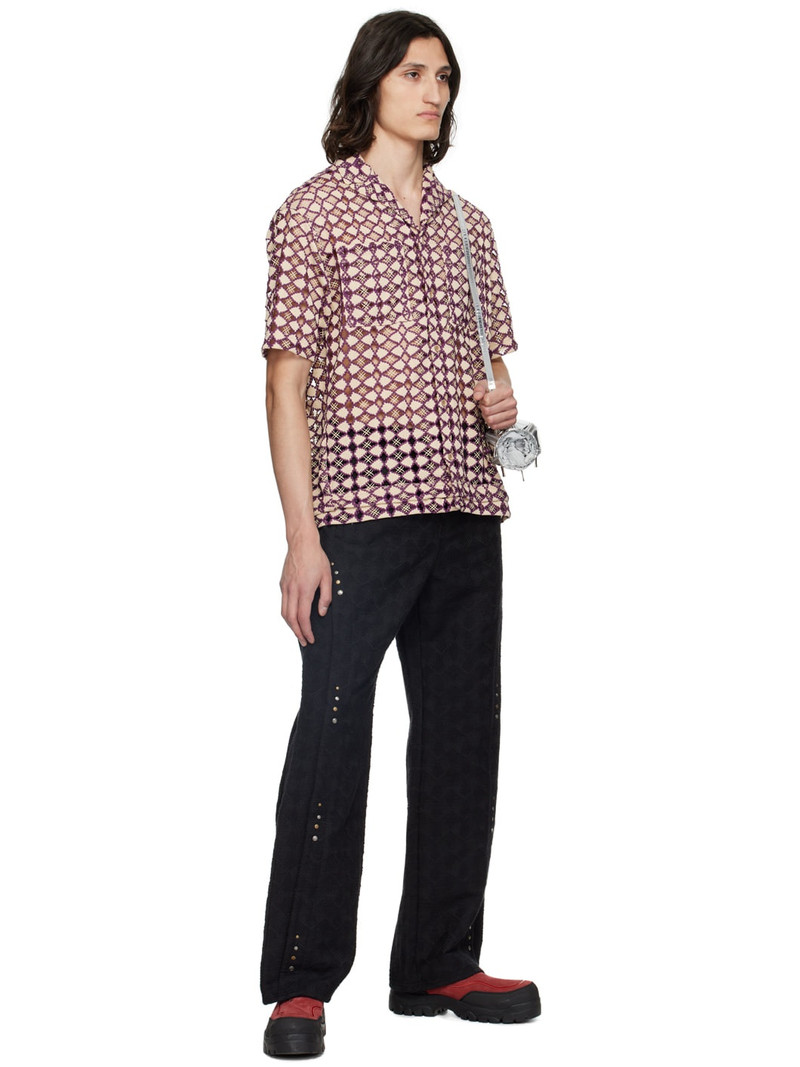 Andersson Bell Beige & Purple Letto Shirt outlook