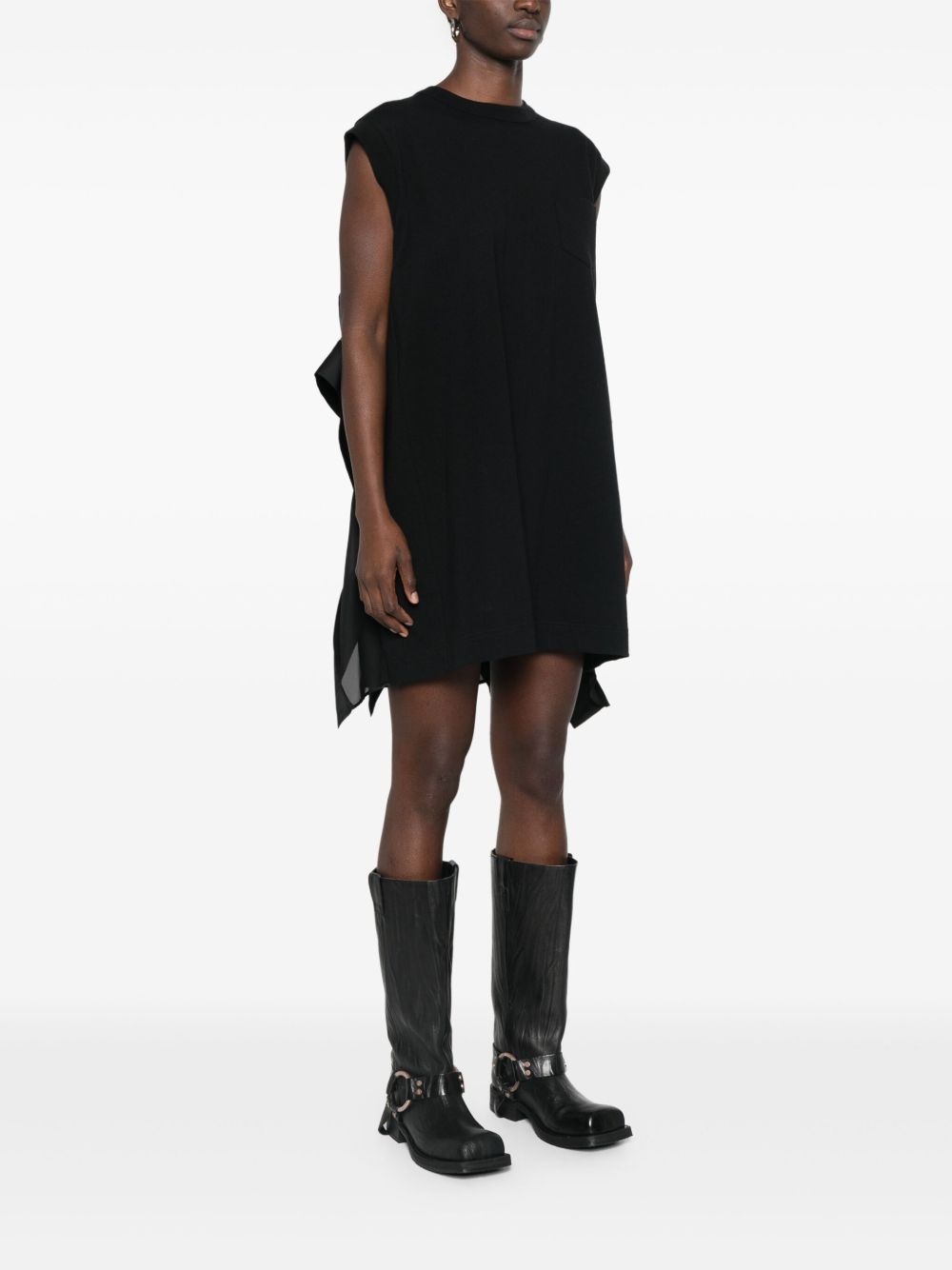 layer-detail mini dress - 3