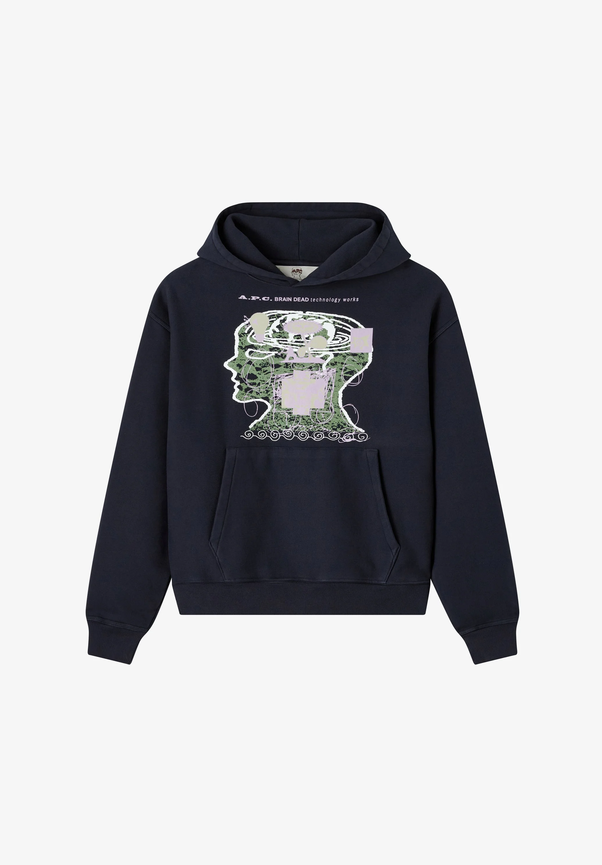 A.P.C. X BRAIN DEAD TECHNOLOGY WORKS HOODIE - 1