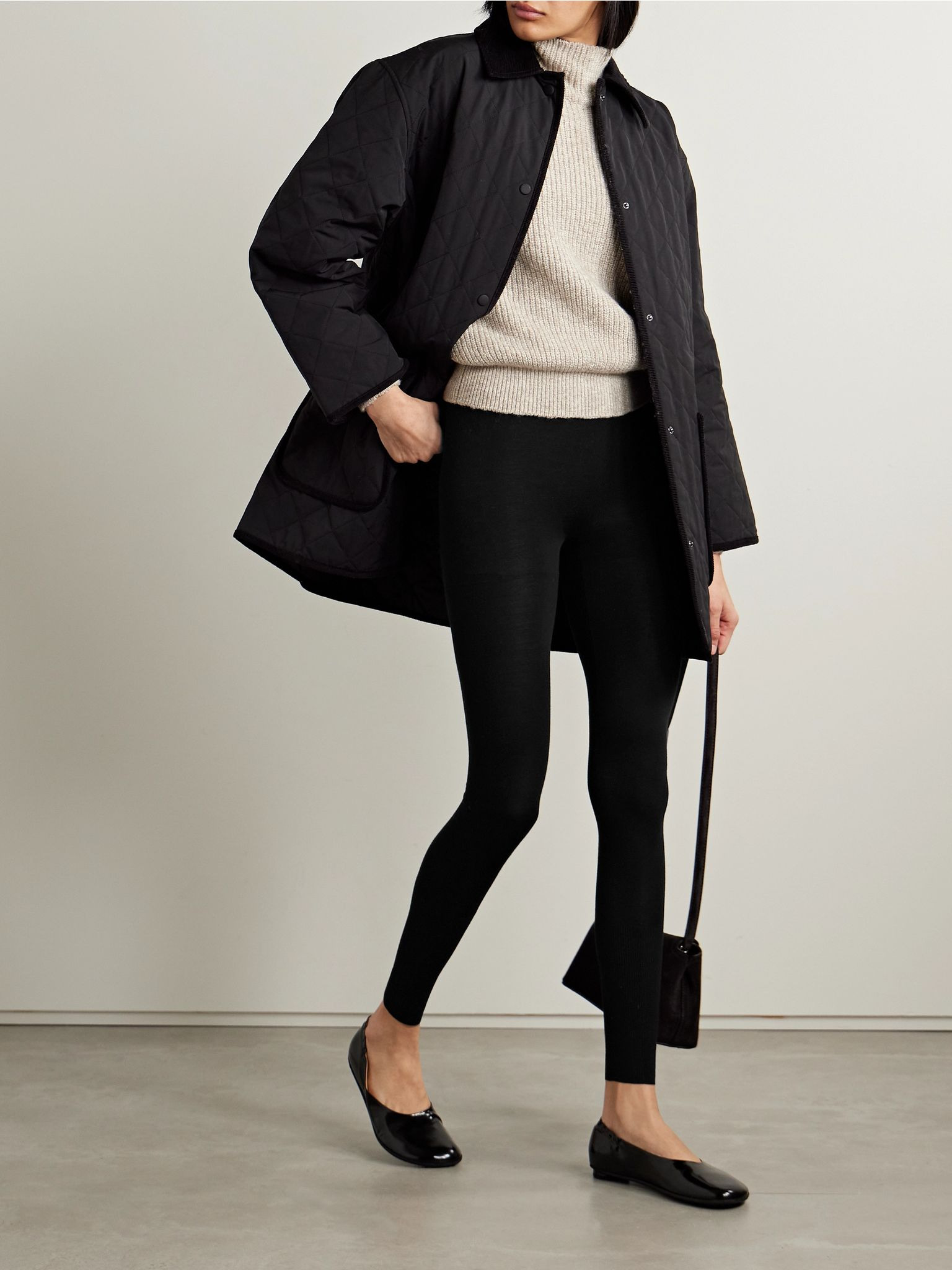 Wool-blend leggings Black - 2