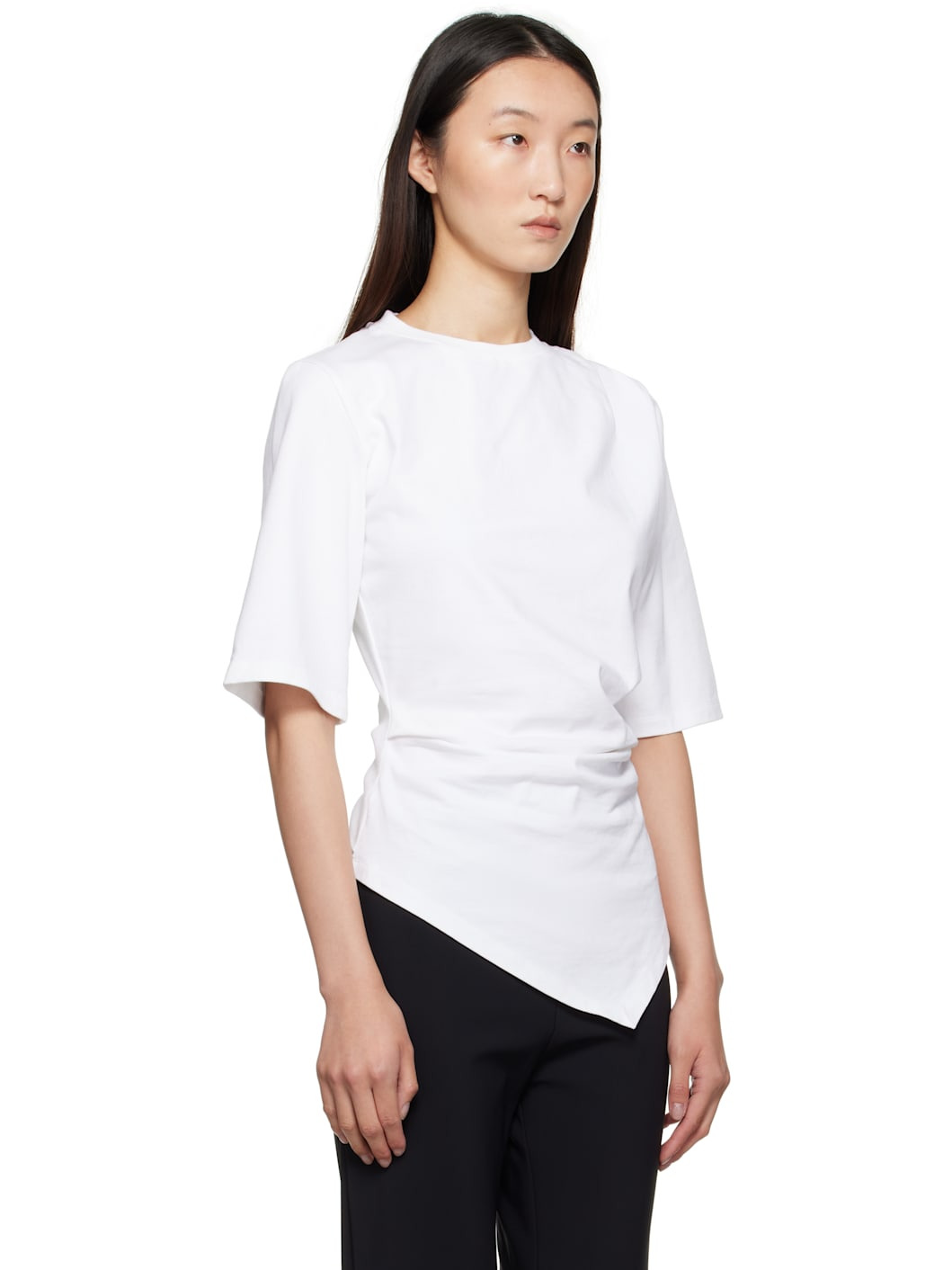 White Reinvented Twisted T-Shirt - 2