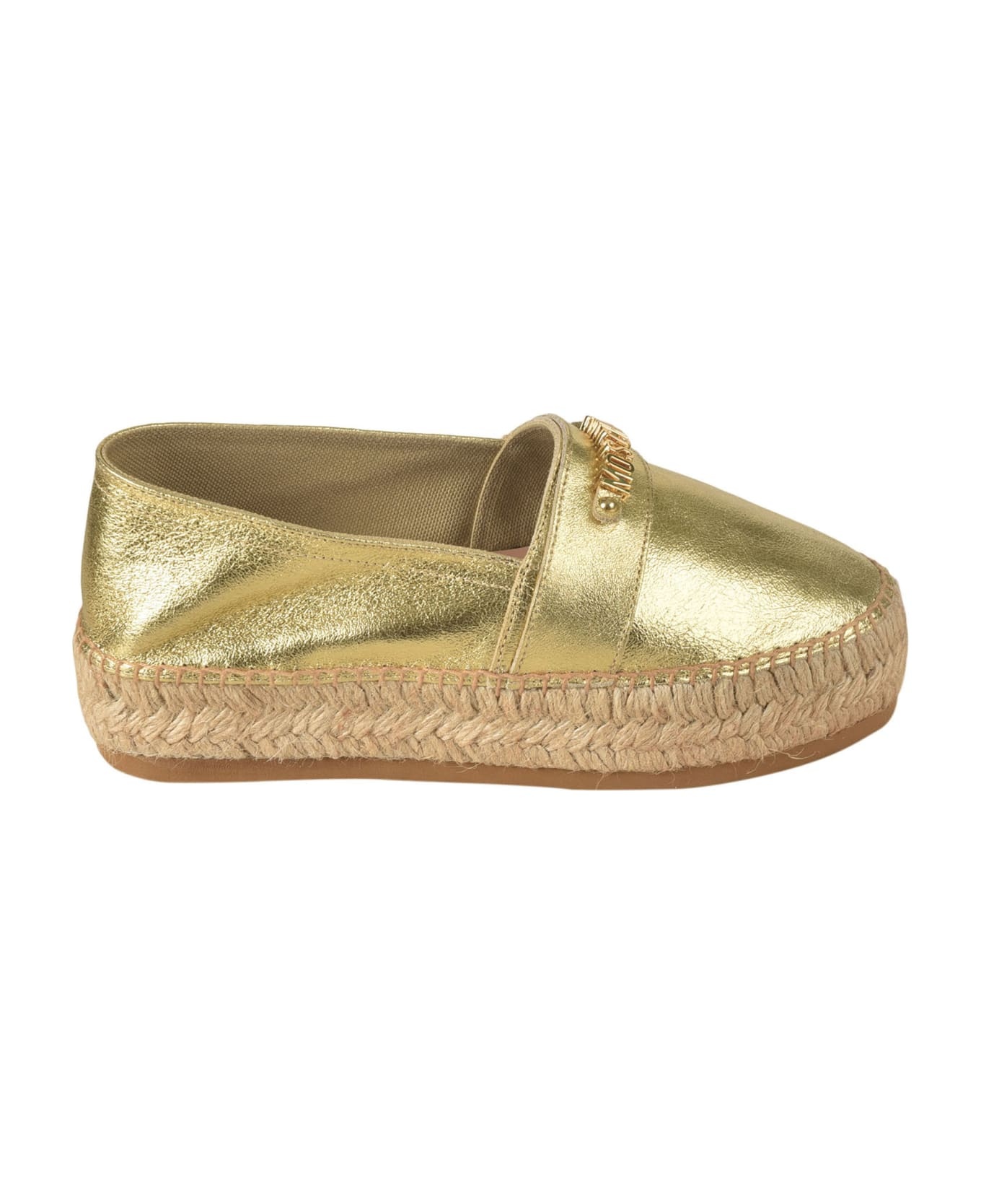Logo Embossed Metallic Espadrillas - 1