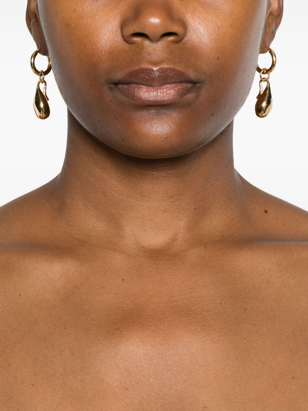 teardrop hoop earrings - 2