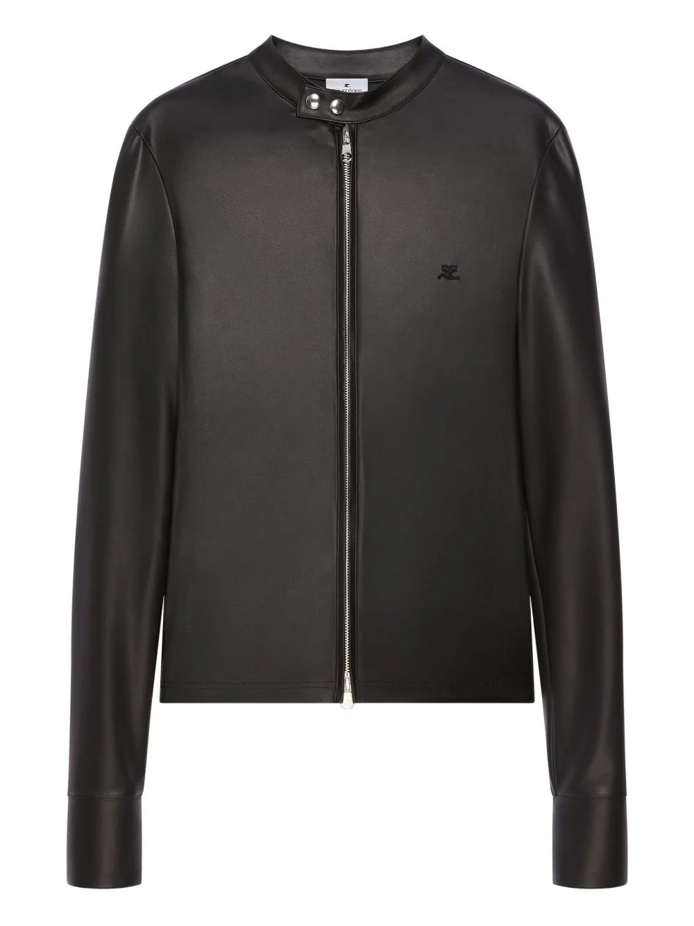 zip-up biker jacket - 1