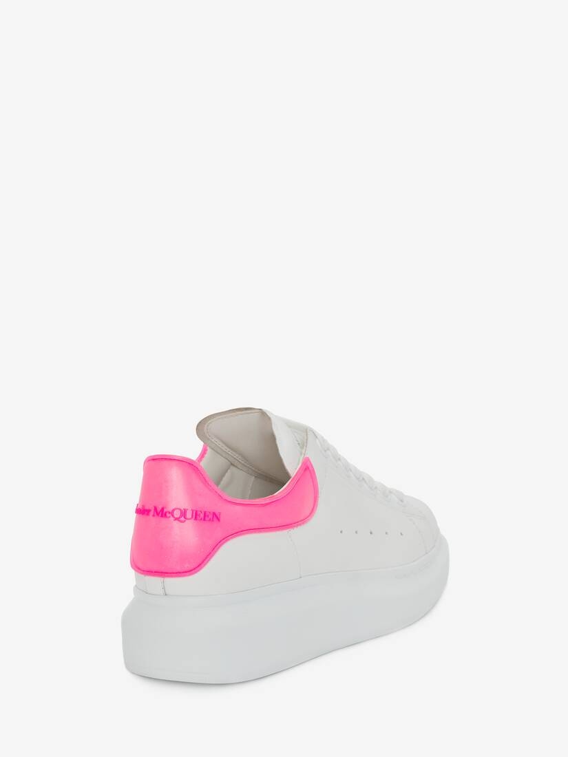 Women's Oversized Sneaker in White/bright Pink - 3