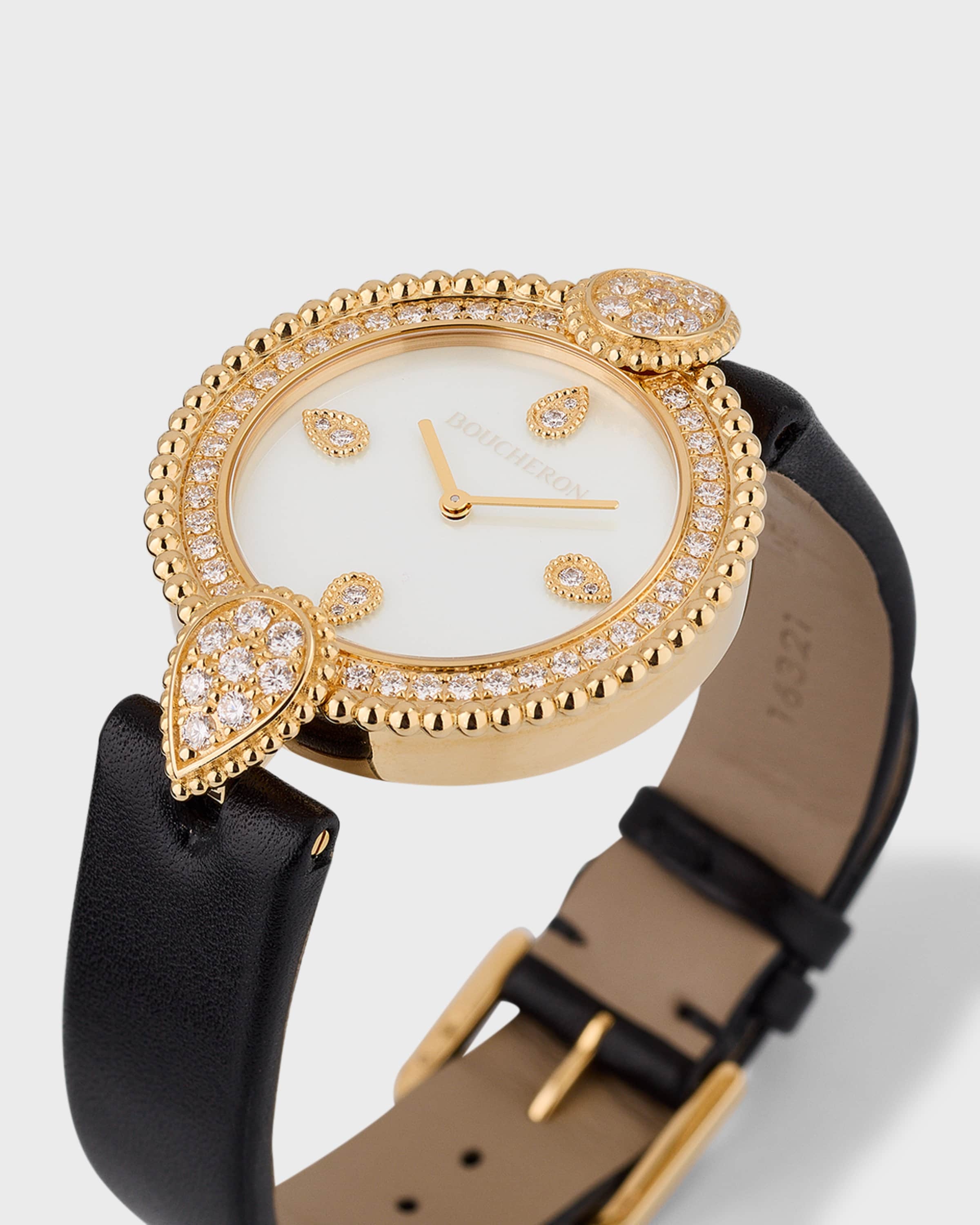 Serpent Boheme 18K Yellow Gold Watch with Diamonds and Mother of Pearl - 4