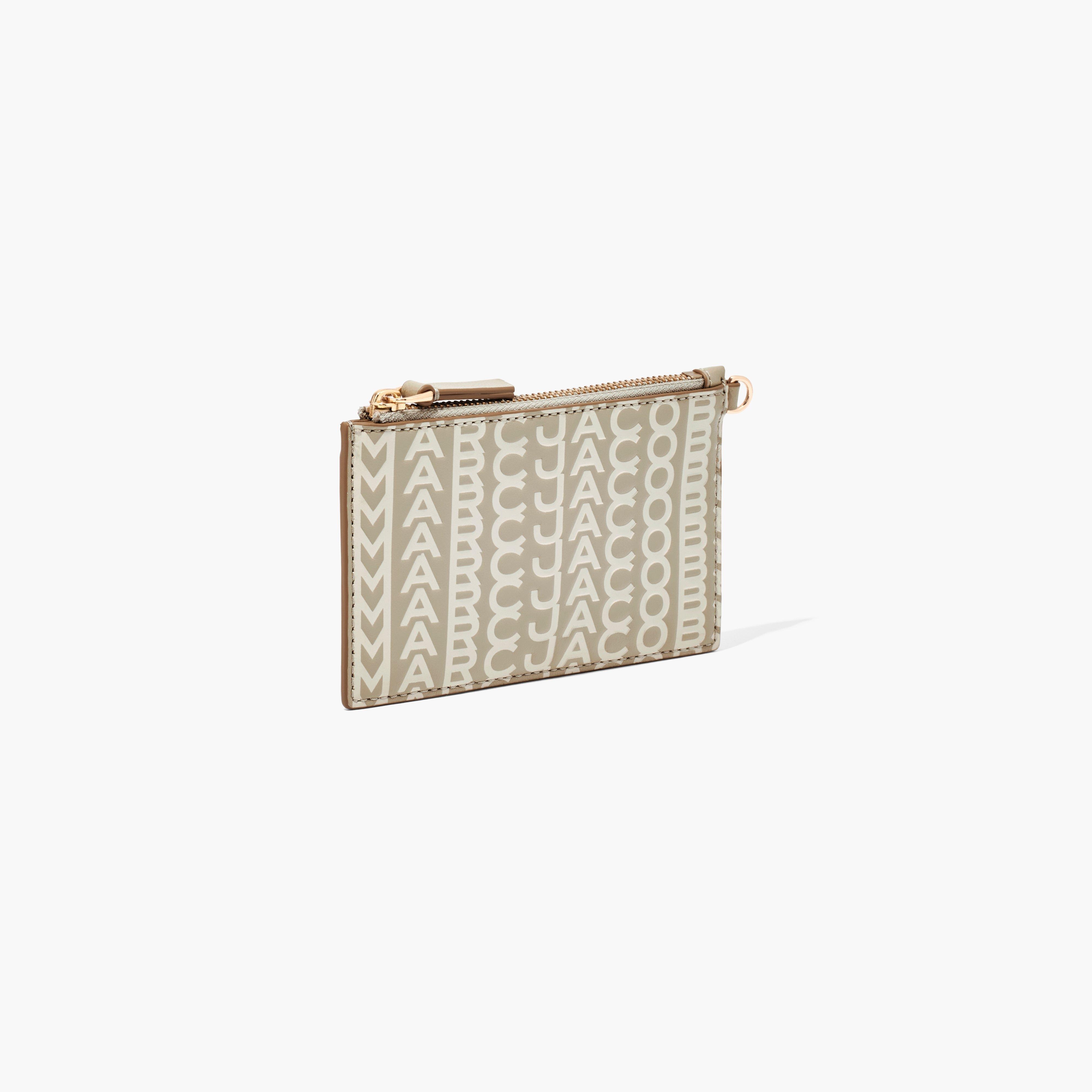 THE MONOGRAM LEATHER TOP ZIP WRISTLET - 5