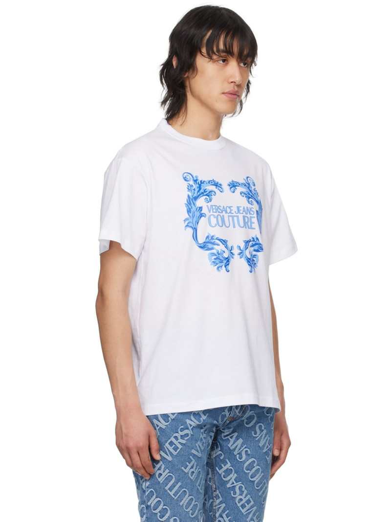 VERSACE JEANS COUTURE White Bonded T-Shirt outlook