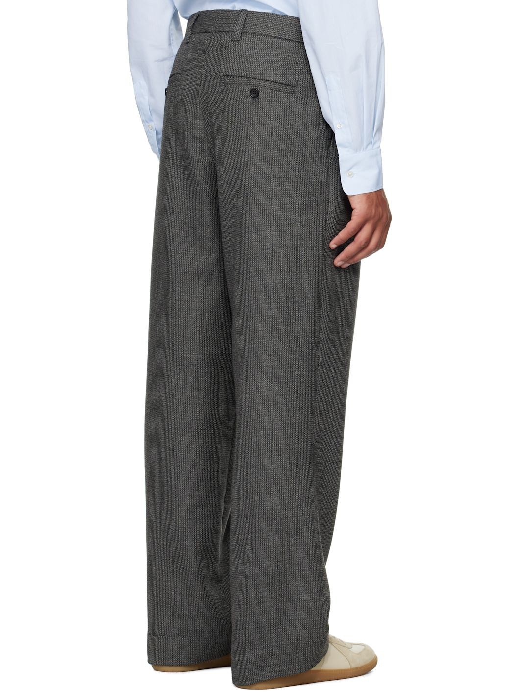 Gray Classic Trousers - 3