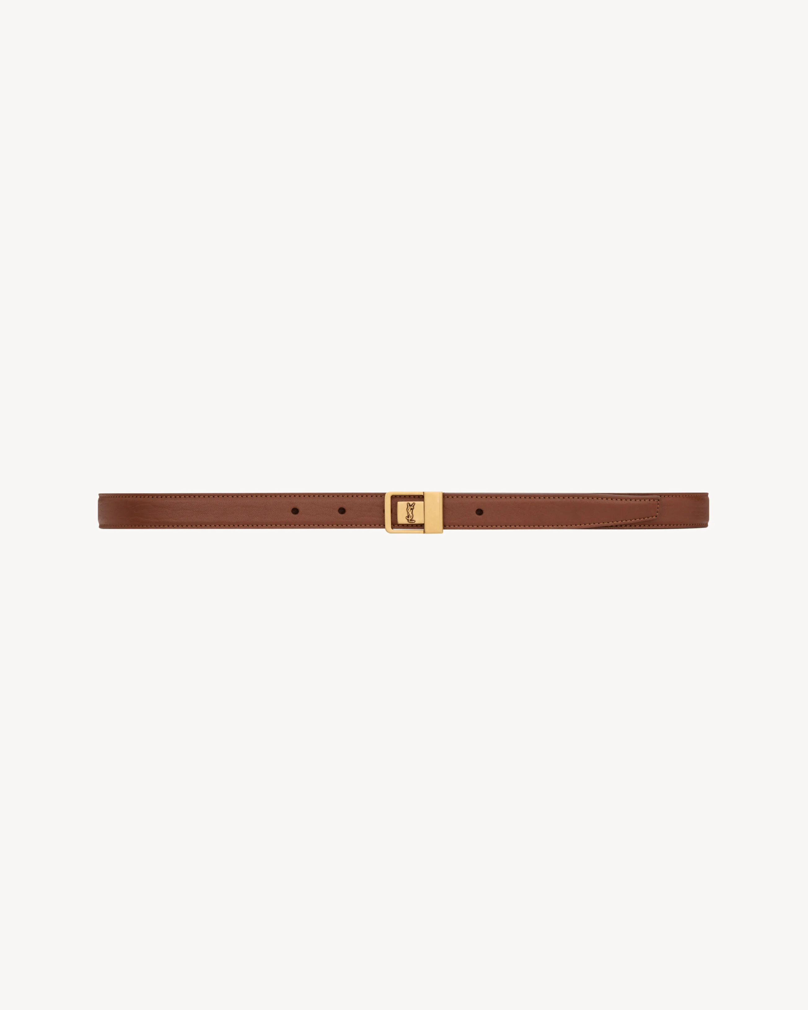 LA 66 THIN BELT IN GRAINED LAMBSKIN - 1