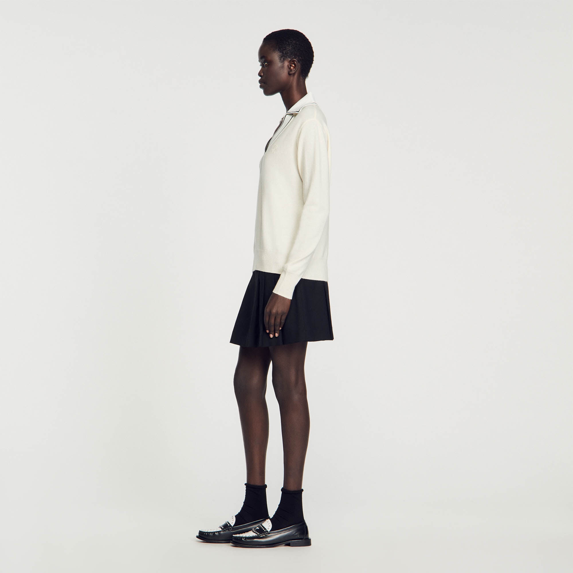 JUMPER WITH POLO SHIRT COLLAR - 7