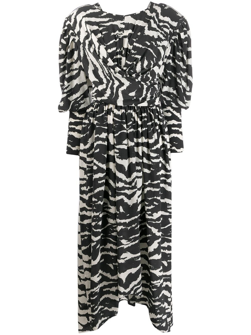 Filao zebra-print twisted-waist dress 1