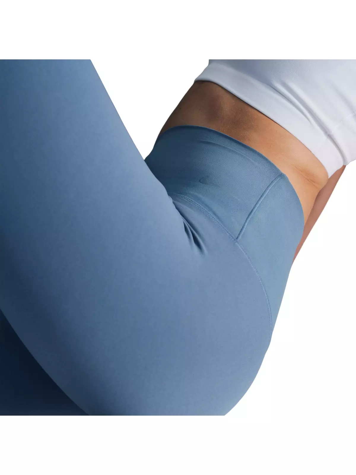 Women's Dri-FIT Zenvy Gentle-Support High-Waisted 7/8 Leggings -Blue - 4