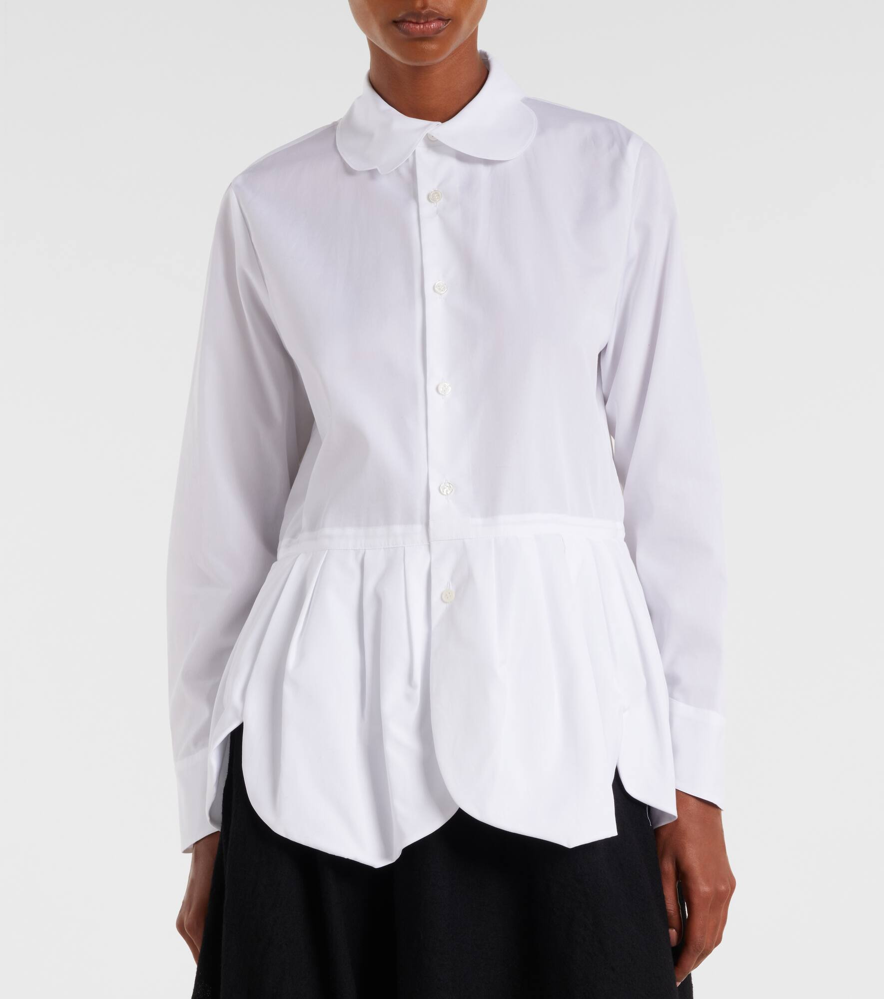 Gathered cotton shirt - 6