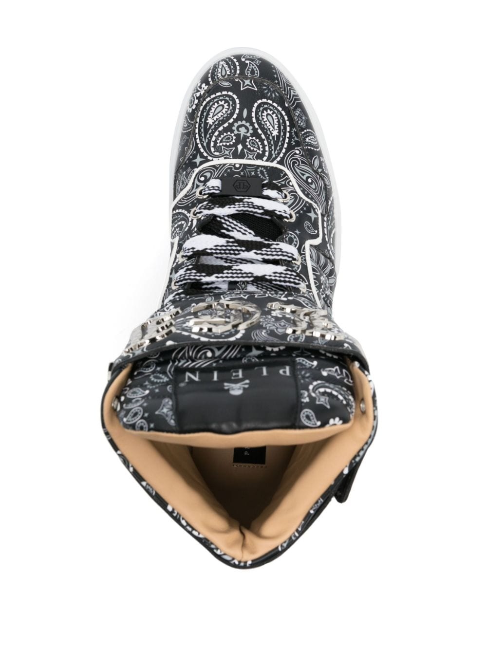 paisley-print hi-top sneakers - 4