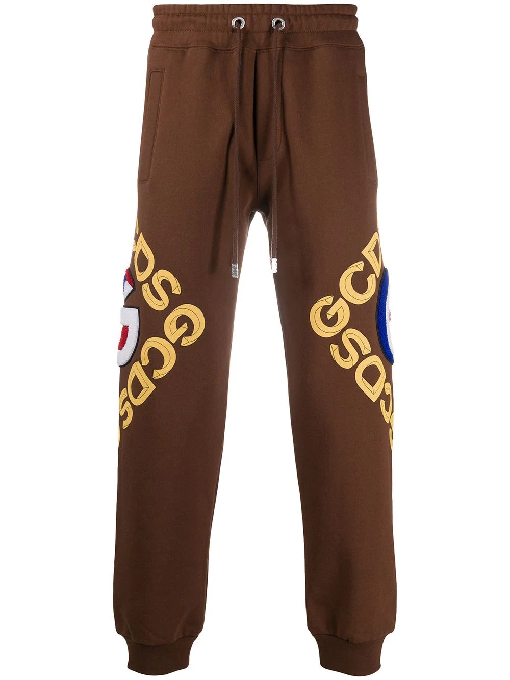 graphic logo track pants - 1