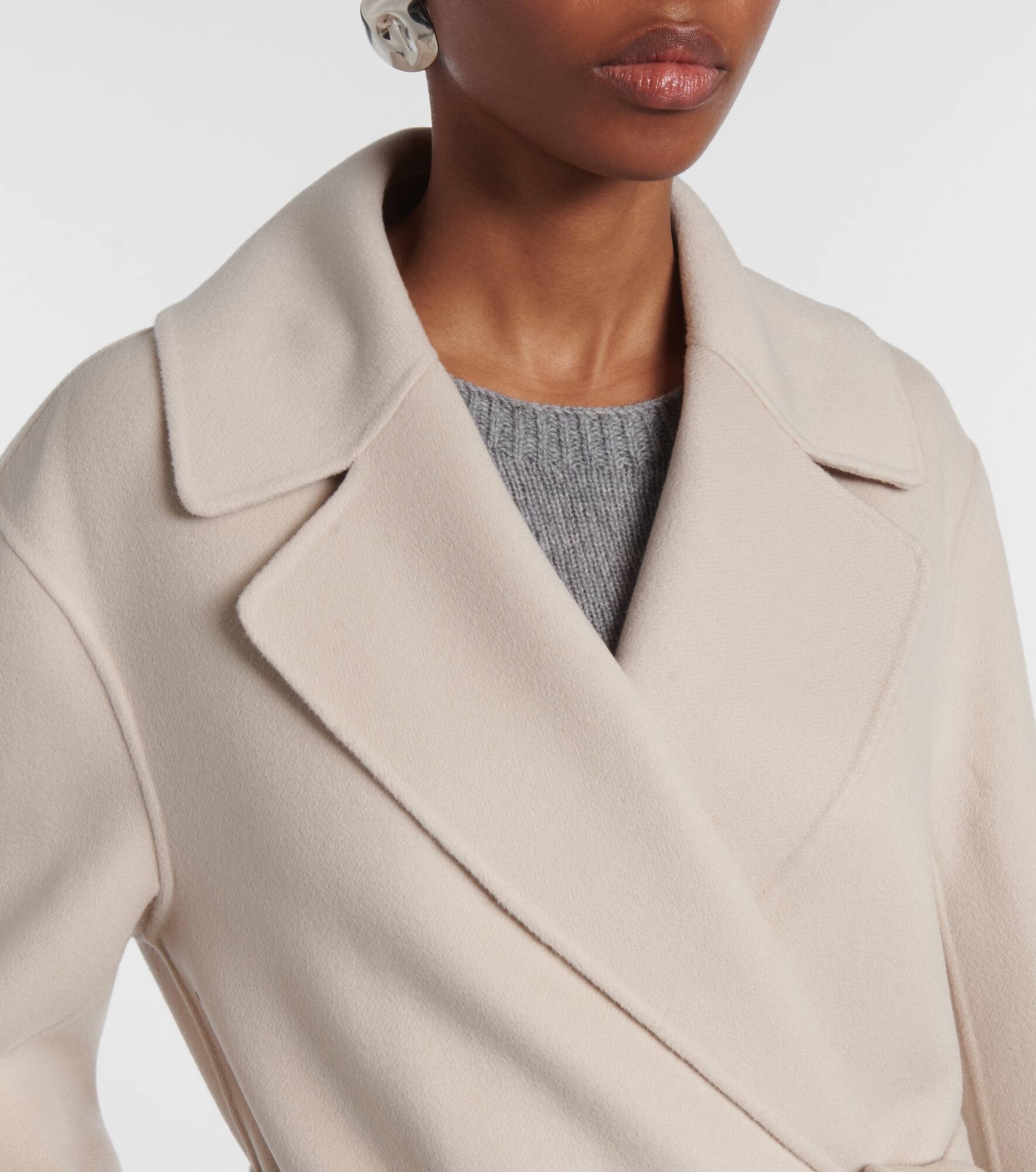 Livia wool wrap coat - 4