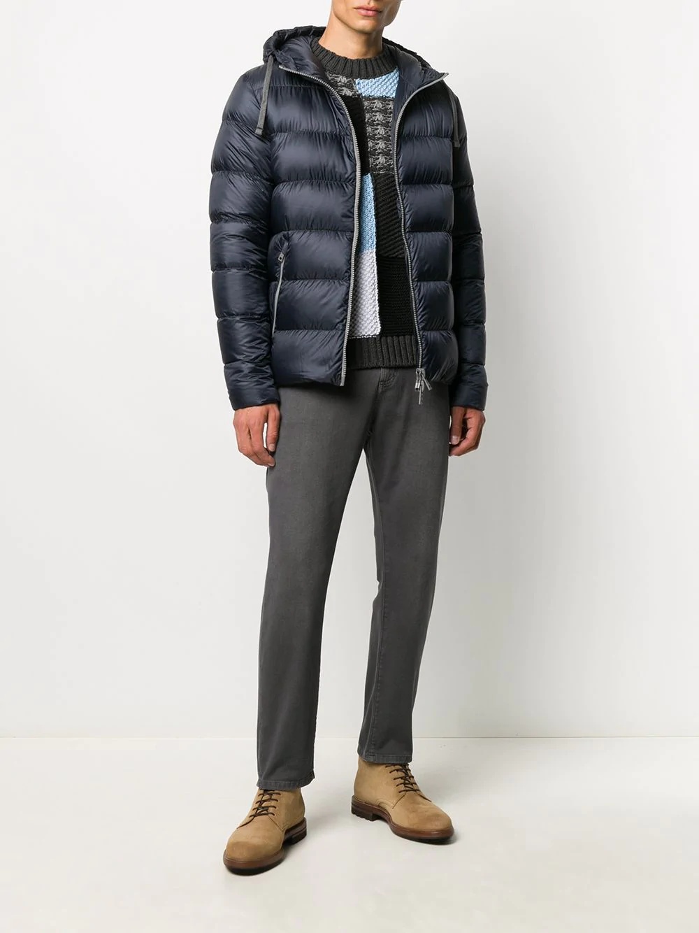 hooded down jacket  - 2