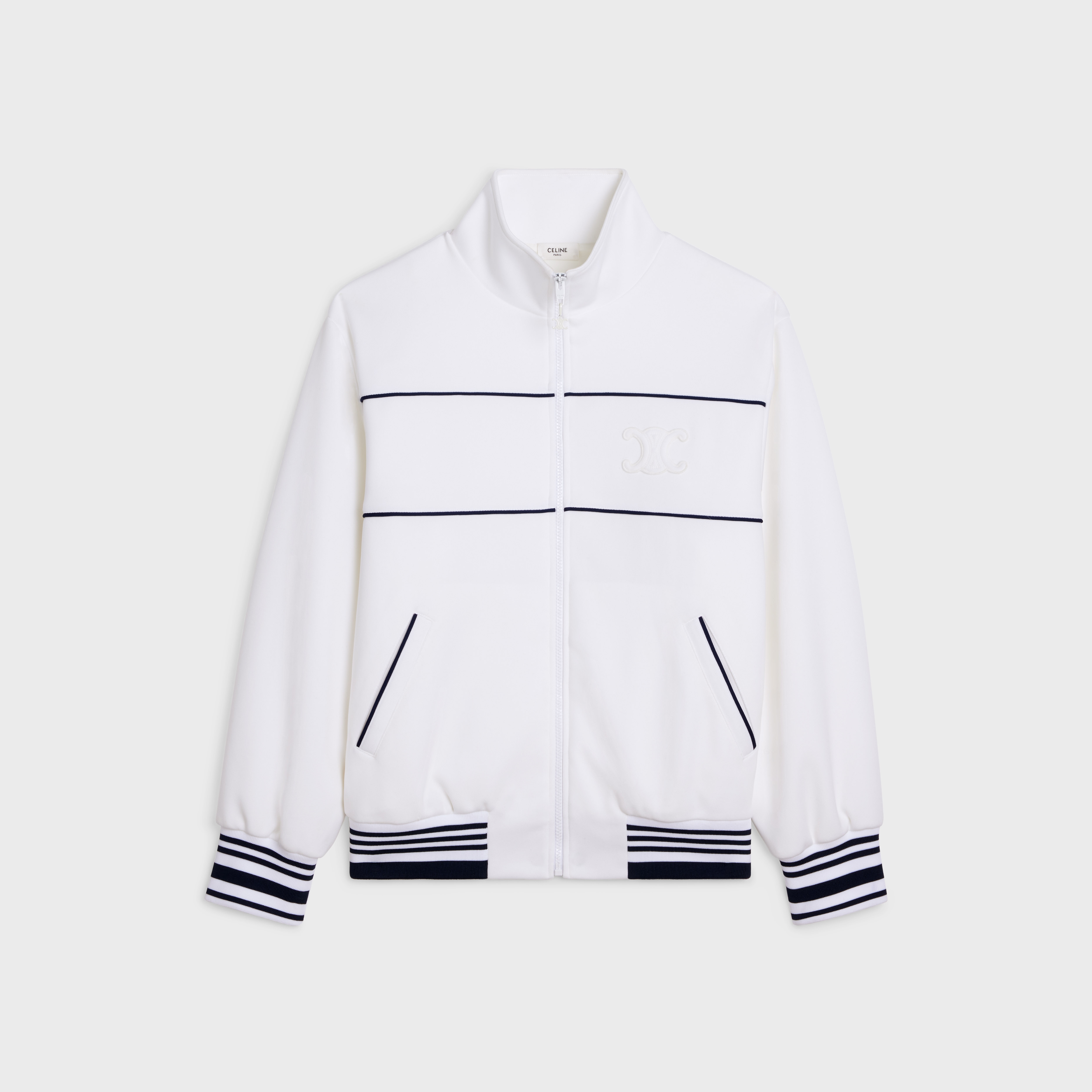 tracksuit jacket in double face jersey - 1