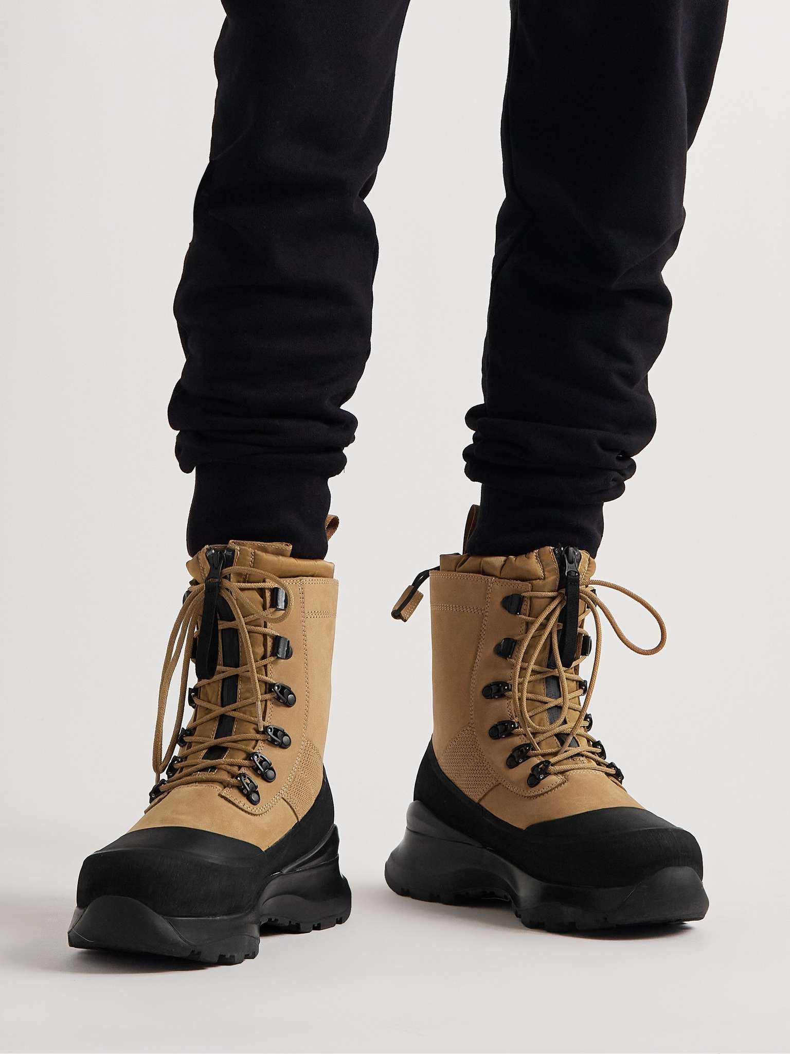 Armstrong Rubber-Trimmed Nubuck Boots - 3
